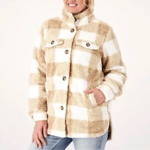 Koolaburra Tan and White Teddy Jacket